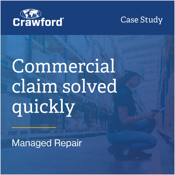 Commercial claim solved quickly