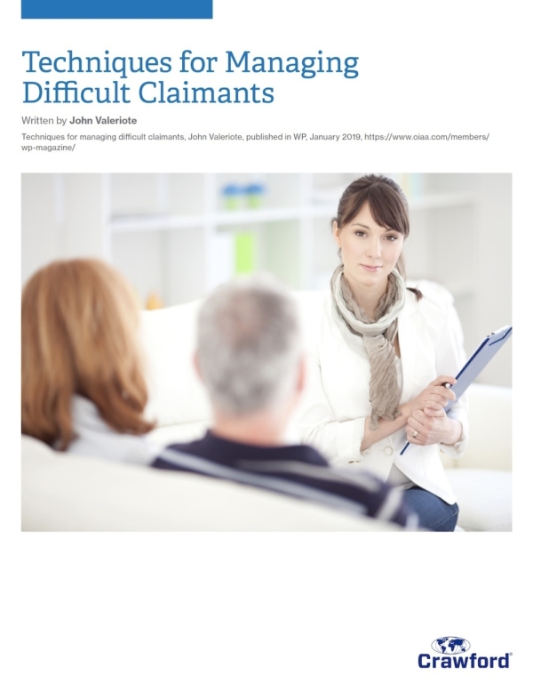 Crawford Canada Techniques For Managing Difficult Claimants