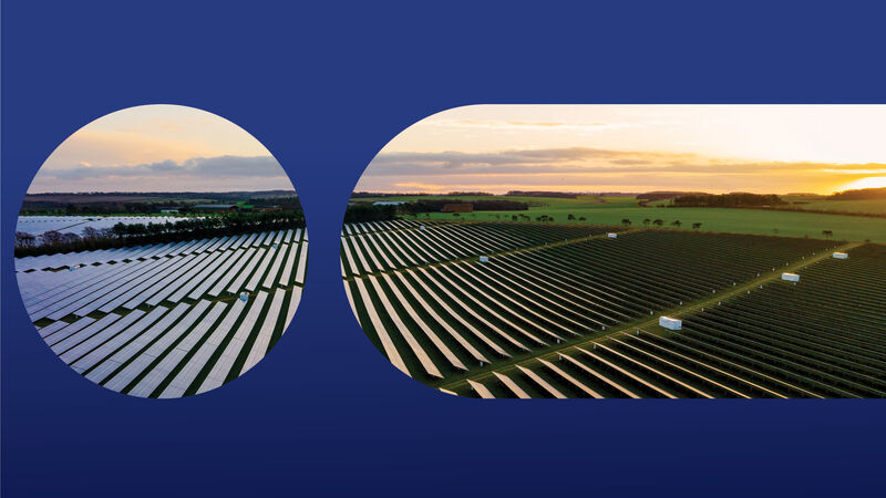 Image of a vast outdoor solar farm