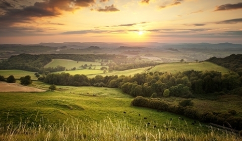 Beautiful rural country landscape